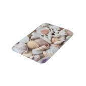 Muscheln Korallenuntergrund Badematte (Schrägansicht)