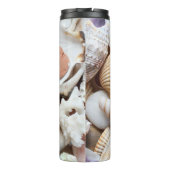 Muscheln Korallenuntergrund Thermosbecher (Rückseite)