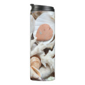 Muscheln Korallenuntergrund Thermosbecher (Nach rechts gedreht)