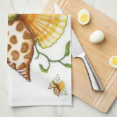 Muscheln Küchenhandtücher Küchentuch (Viertel Falte)