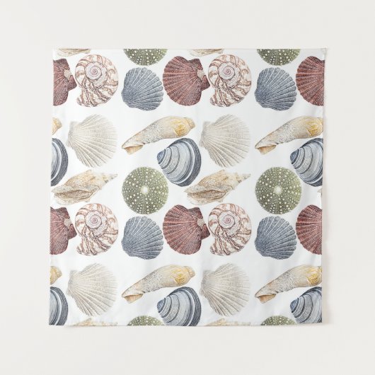 Muscheln Küstenstrand Wandteppich (Vorderseite (Horizontal))