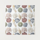 Muscheln Küstenstrand Wandteppich (Vorderseite)