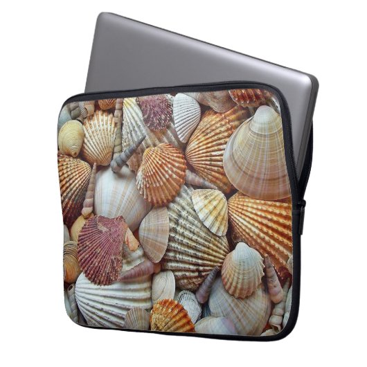 Muscheln Laptopschutzhülle (Vorderseite Links)