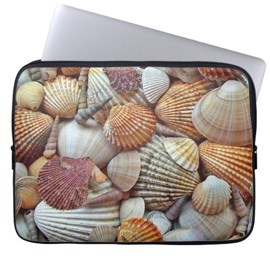 Muscheln Laptopschutzhülle (Vorderseite)