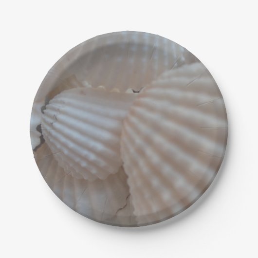 Muscheln Liebe, Summer Beach Picnic, Papiertafel Pappteller (Vorderseite)