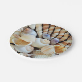 Muscheln Liebe, Summer Beach Picnic, Papiertafel Pappteller
