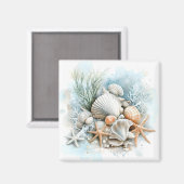Muscheln Magnet (Vorderseite/Rückseite)