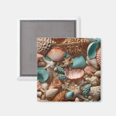 Muscheln Magnet (Vorderseite/Rückseite)