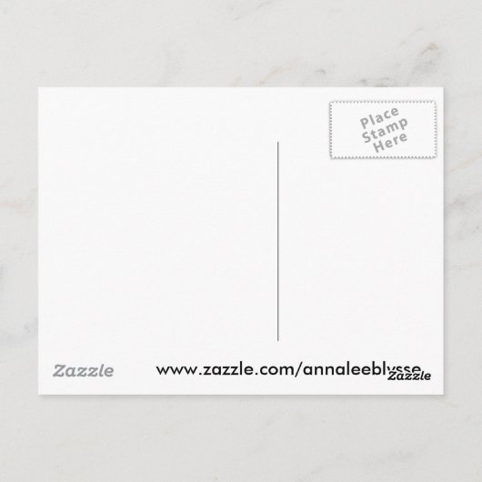 Muscheln Mandala Postkarte (Rückseite)