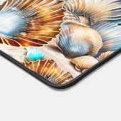 Muscheln Meeresstrand Collage Muschel chic Schreibtischunterlage (Ecke)