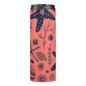 Muscheln mit Korallenhintergrund Thermosbecher (Rückseite)