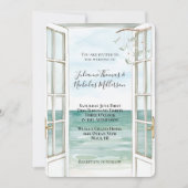 Muscheln mit Ocean View Einladung (Vorderseite)