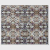 Muscheln-Muster, benutzerdefinierter Text mit Lieb Geschenkpapier (Flach)