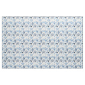 Muscheln Muster in Blau Stoff (Yard (91,4 cm))