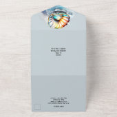 Muscheln Mutter der Perlenozewellen irisierend All In One Einladung (Außenbereich)