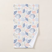 Muscheln Nahtloses Muster Badhandtuch Set (Handtuch)