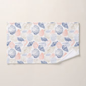 Muscheln Nahtloses Muster Badhandtuch Set (Handtuch)