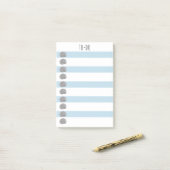 Muscheln Nautical Blue und White To-Do-Liste Post-it Klebezettel (Auf Schreibtisch)