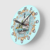 Muscheln New York Lighthouse Uhr (Winkel)