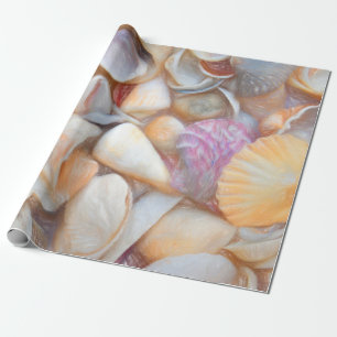 Muscheln Ocean Beach Decoupage Art Design Geschenkpapier