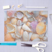 Muscheln Ocean Beach Decoupage Art Design Seidenpapier (Handwerk)