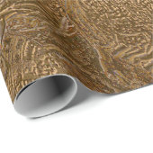 Muscheln Ocean Beach Gold Elegantes Design Geschenkpapier (Rolleneckpunkt)