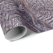 Muscheln Ocean Beach Lila Metallic Decoupage Geschenkpapier (Rolleneckpunkt)