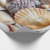 Muscheln Ocean Beach Schönes Deko Geschenkpapier (Ecke)