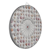 Muscheln Ocean Life Beach Custom Dartscheibe (Vorderseite Links)
