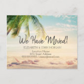 Muscheln, Palm Beach Moving Ankündigungspostkarte (Vorderseite)