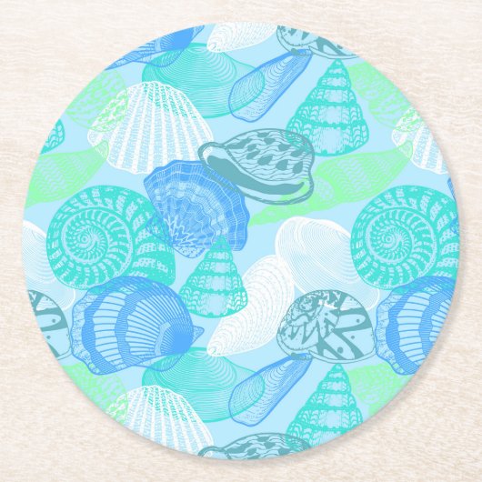 Muscheln Paper Untersetzer (Vorderseite)