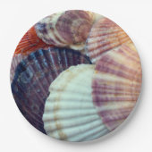 Muscheln Papierplatte Pappteller (Vorderseite)