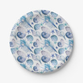 Muscheln Pappteller (Vorderseite)