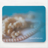Muscheln & Perlen Eleganter gestrichener Strand Mousepad (Vorne)