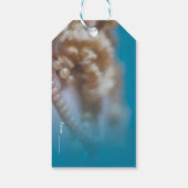 Muscheln & Perlen Elegantes Party am Strand Geschenkanhänger (Rückseite)