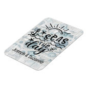 Muscheln Personalisiert Meeres-the-Day Cruise Magnet (Linke Seite)