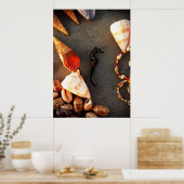 Muscheln Poster (Küche)