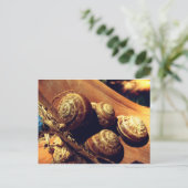 Muscheln Postkarte (Stehend Vorderseite)