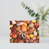 Muscheln Postkarte (Stehend Vorderseite)