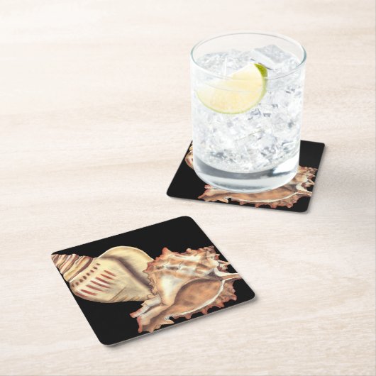 Muscheln Rechteckiger Pappuntersetzer (Vor Ort)