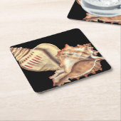 Muscheln Rechteckiger Pappuntersetzer (angewinkelt)