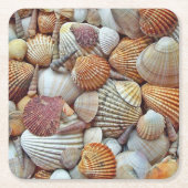 Muscheln Rechteckiger Pappuntersetzer (Vorderseite)