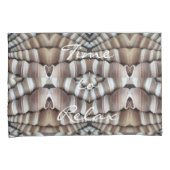 Muscheln Romantischer Strandsommer Elegantes Muste Kissenbezug (Vorderseite-Rechts)