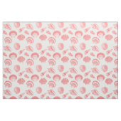 Muscheln - rosa und weiß stoff (Fat Quarter (45,7 x 55,9 cm))