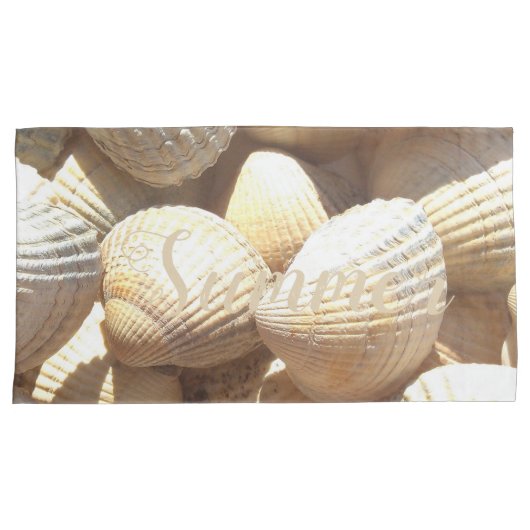 Muscheln-Sammlung Fotografie Name oder Text hinzuf Kissenbezug (Vorderseite-Rechts)