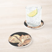 Muscheln Sandstein Untersetzer (Seite)