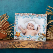Muscheln, Schildkröte, Seestern Kinderbilderrahmen Fotoplatte (Seite)