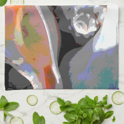 Muscheln schließen küchentuch (Gefaltet)