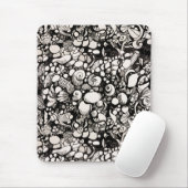 Muscheln Schwarz und Weiß Mousepad (Mit Mouse)