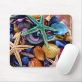 Muscheln, Seestern, Ozeane Mousepad (Mit Mouse)